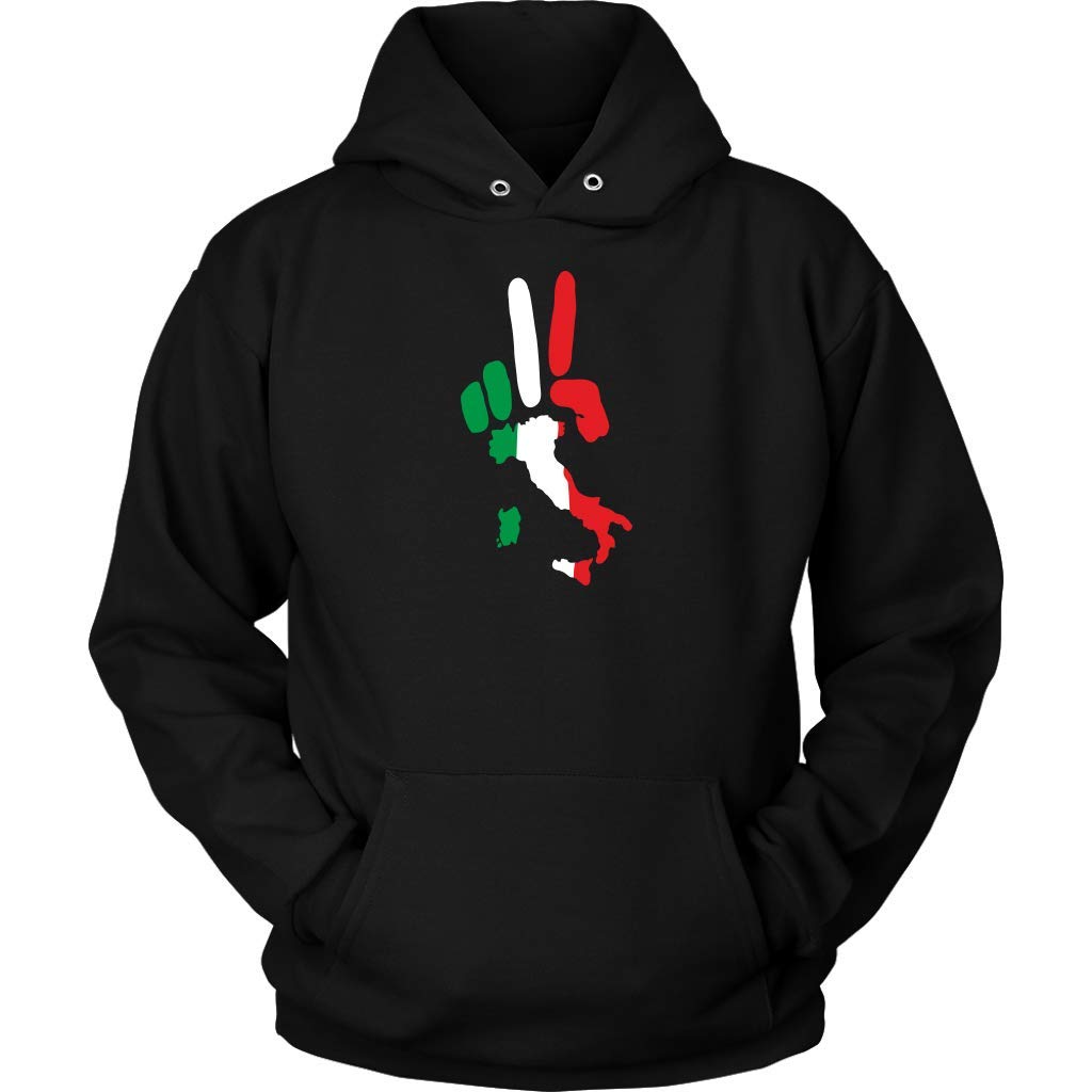 Italian Hoodie for Men & Women - Trendy Italy Peace Design Pullover | Casual Wear, Street Style, Travel Outfit