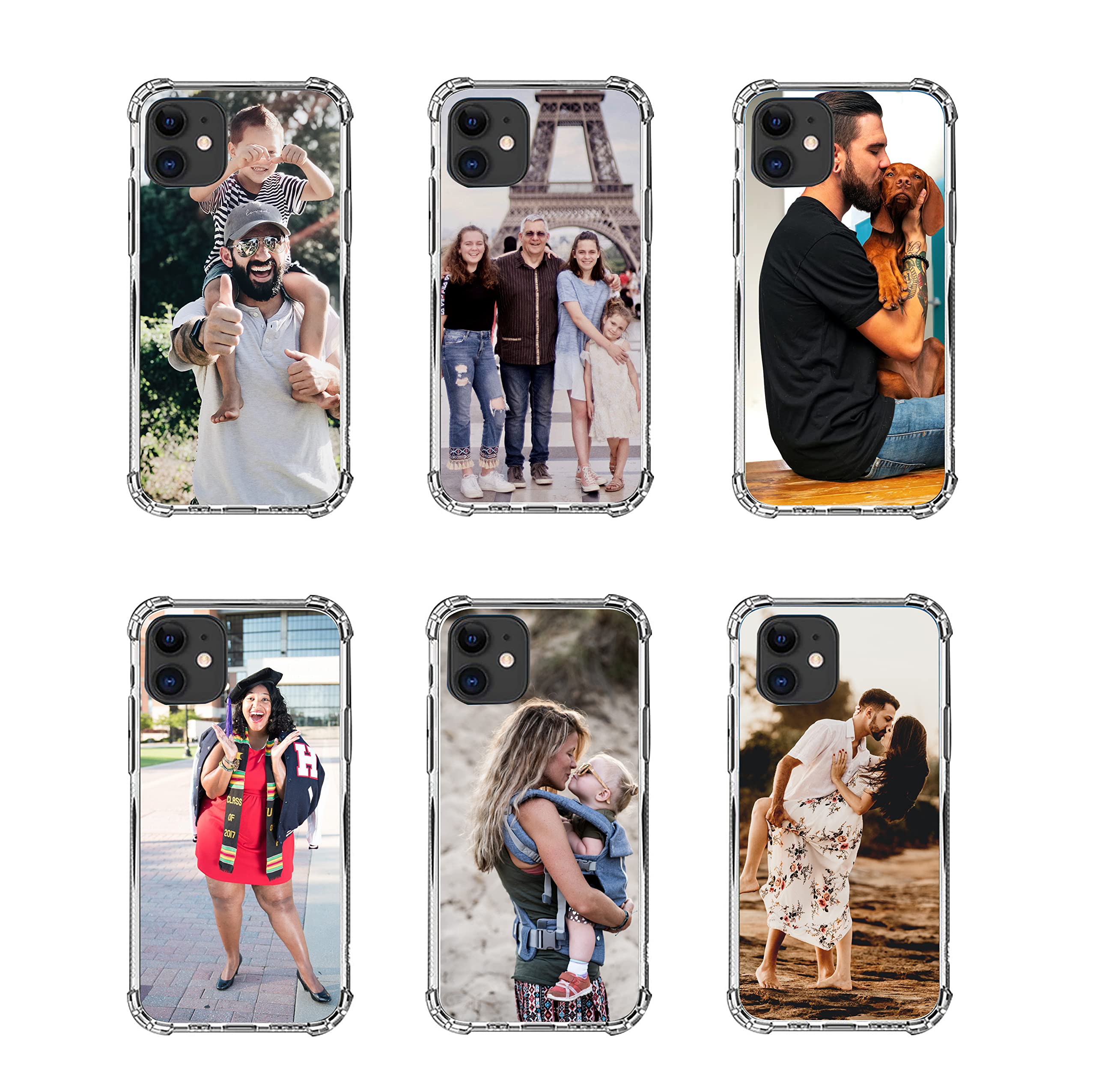 Custom iPhone Case for iPhone 13/12/11 Pro Max/X/XR - Personalized Photo & Logo Design Protective Phone Cover | Great for Gifts, Travel & Everyday Use