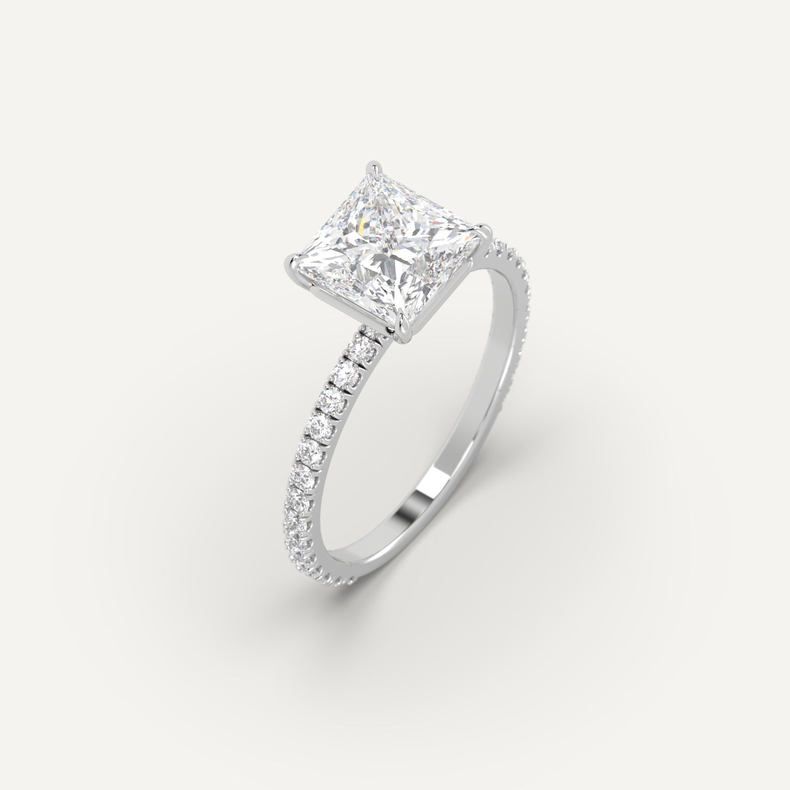 2 Carat Princess Cut Diamond Engagement Ring for Women - Perfect for Proposals, Anniversaries & Special Occasions
