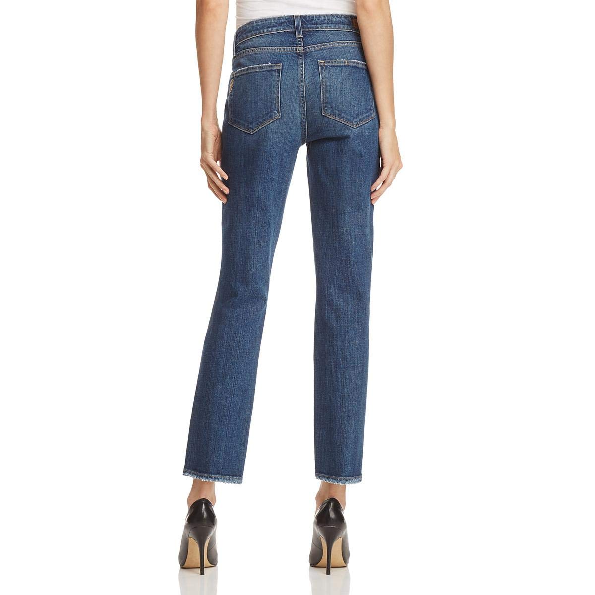 PAIGE Women's Julia Straight Leg Jeans - High Waist Denim Pants for Casual & Office Wear | Comfortable Stretch Fit for Everyday Style
