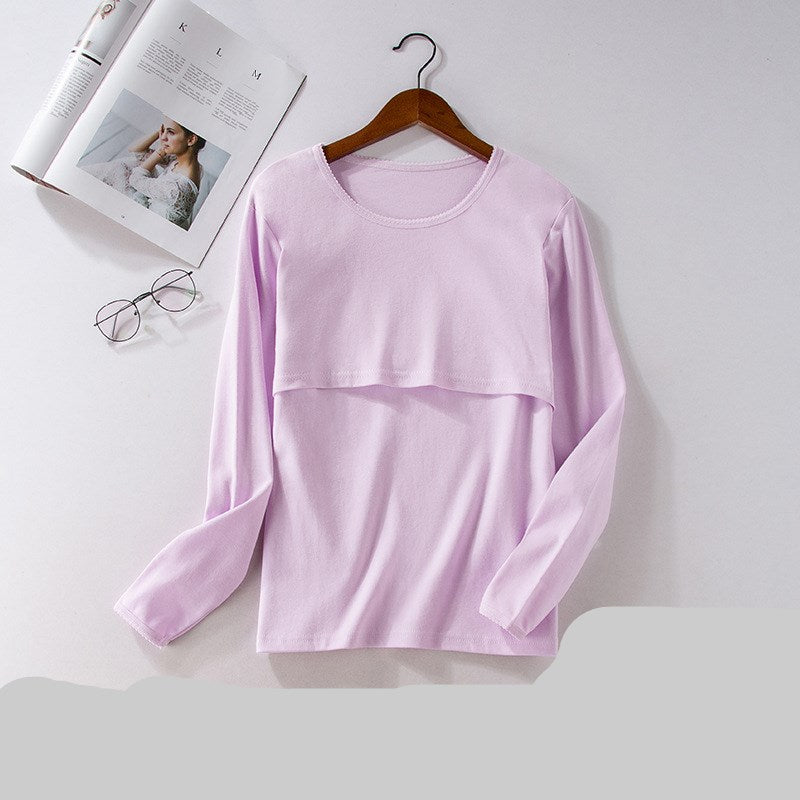 Maternity Cotton Clothes for Fall - Soft & Comfortable Pregnancy Wear for Autumn Season - Perfect for Casual Outings and Maternity Photos