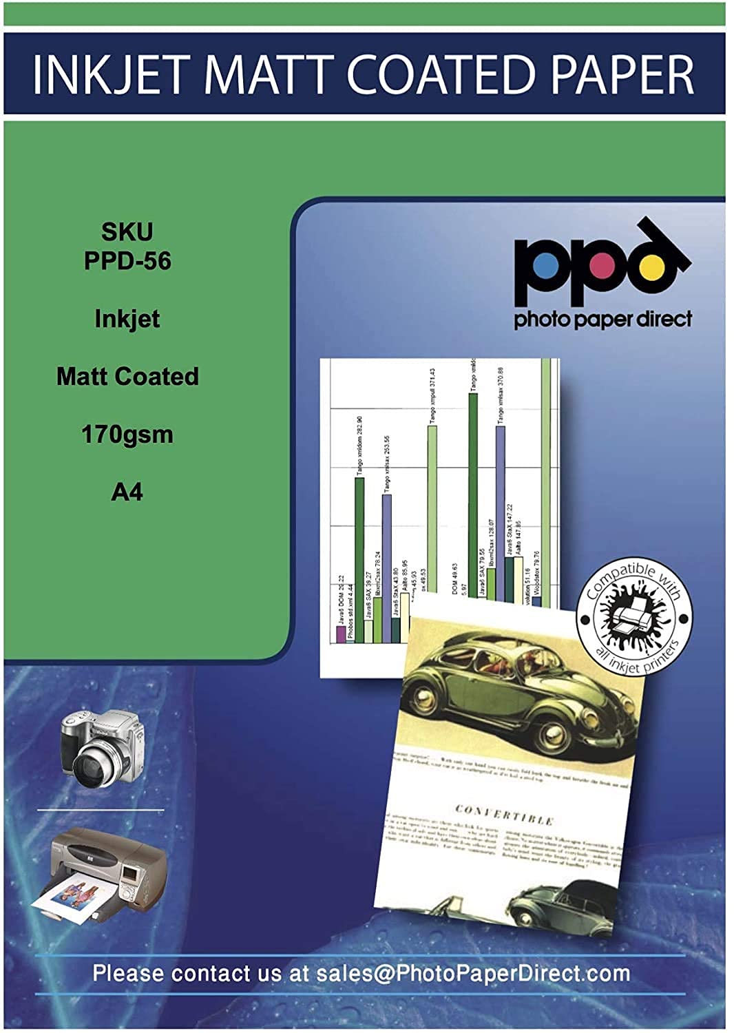 Premium PPD Inkjet Matte Photo Paper - Heavy Weight 8.5