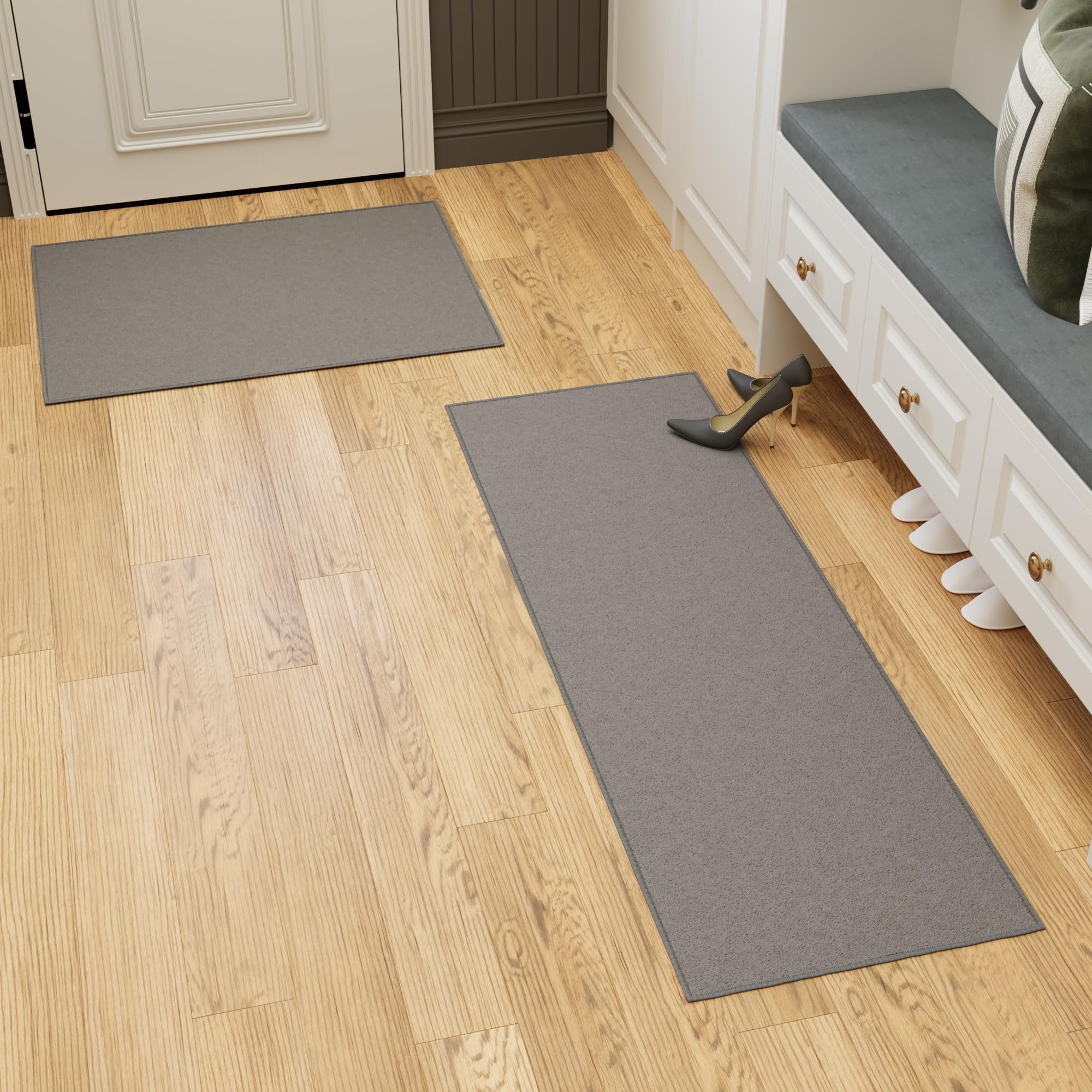 Ottomanson Non-Slip Kitchen Rug Set of 2 - 20