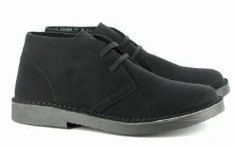 Vegan Leather Bush Boots for Men & Women - Black Waterproof Hiking Boots for Outdoor Adventures & Casual Wear