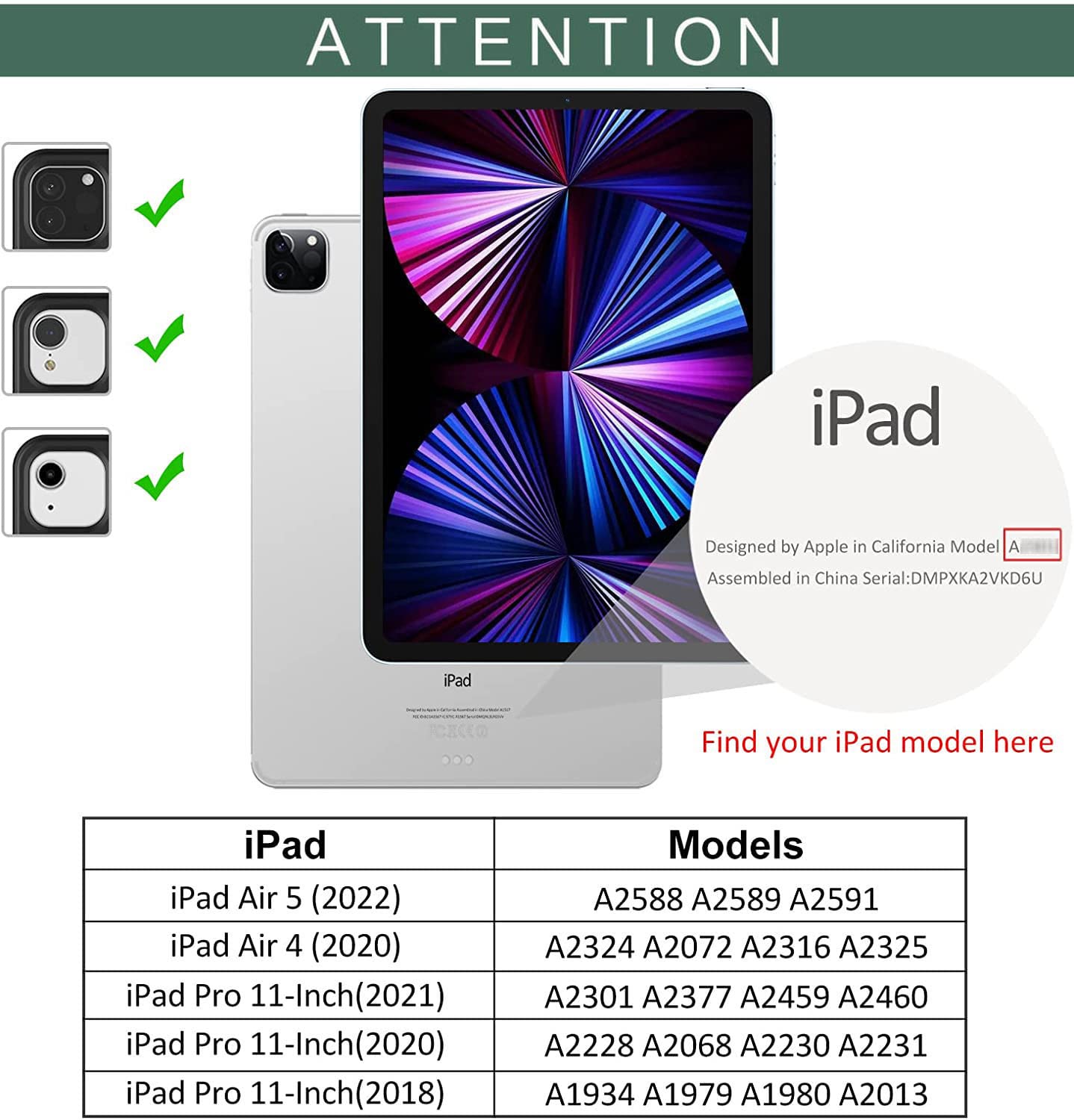 Shockproof Kids iPad Case for iPad Pro 11 (2020-2022) & iPad Air 10.9
