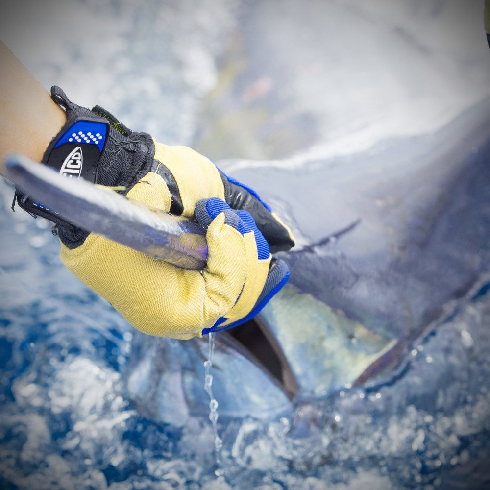 AFTCO Wire Max Gloves - Premium Fishing Gloves for Saltwater & Freshwater - Durable, Cut-Resistant, Comfortable for Anglers - Perfect for Deep Sea Fishing, Kayak Fishing & Offshore Adventures