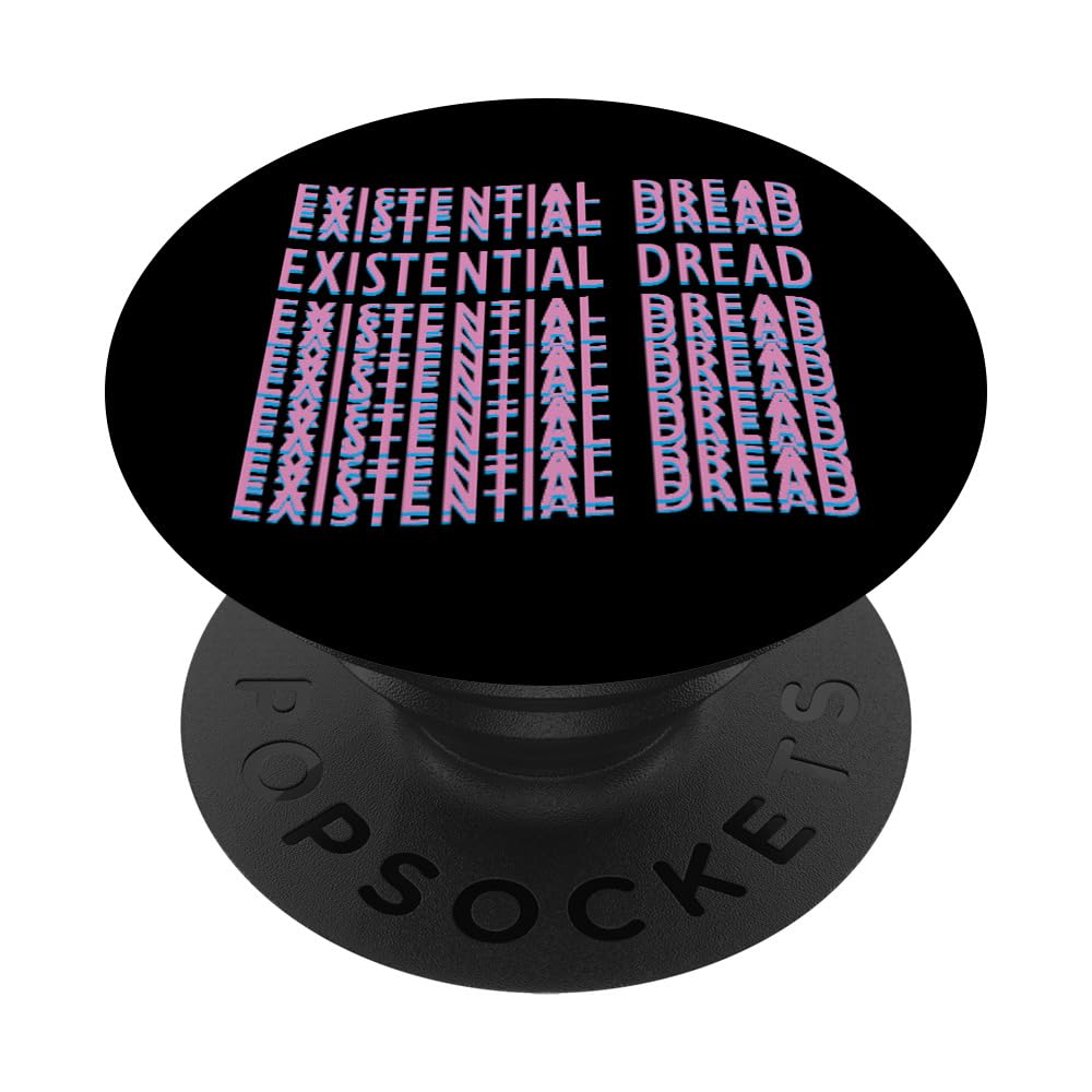 Retrowave Aesthetic PopGrip - Existential Dread Design for Phones & Tablets