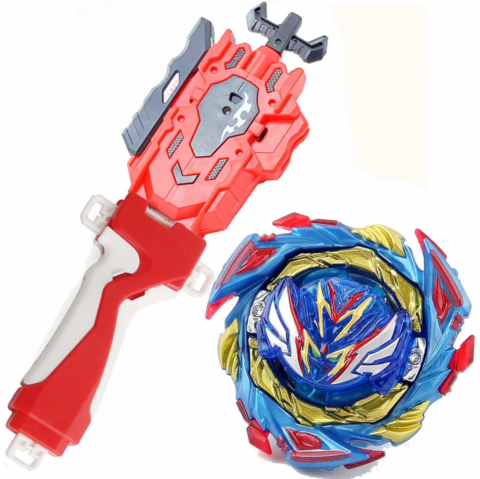 Metal Fusion Beyblade Burst Evolution Toy Set - Starter Savior Valkyrie SH-7 DB B-187 with Left & Right Spin String Launcher Grip | High-Performance Battling Top for Kids & Collectors | Perfect for Competitive Play, Tournaments & Family Game Nights