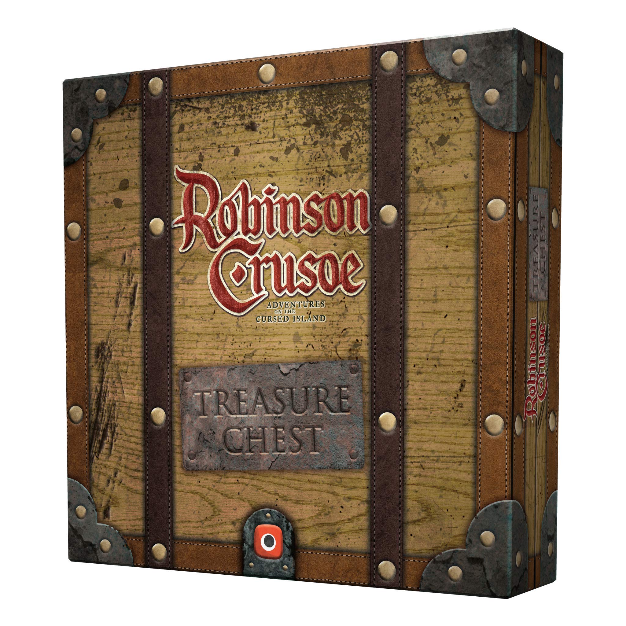 Robinson Crusoe Treasure Chest - Pirate Themed Wooden Toy Box for Kids | Perfect for Playroom Storage & Adventure Pretend Play