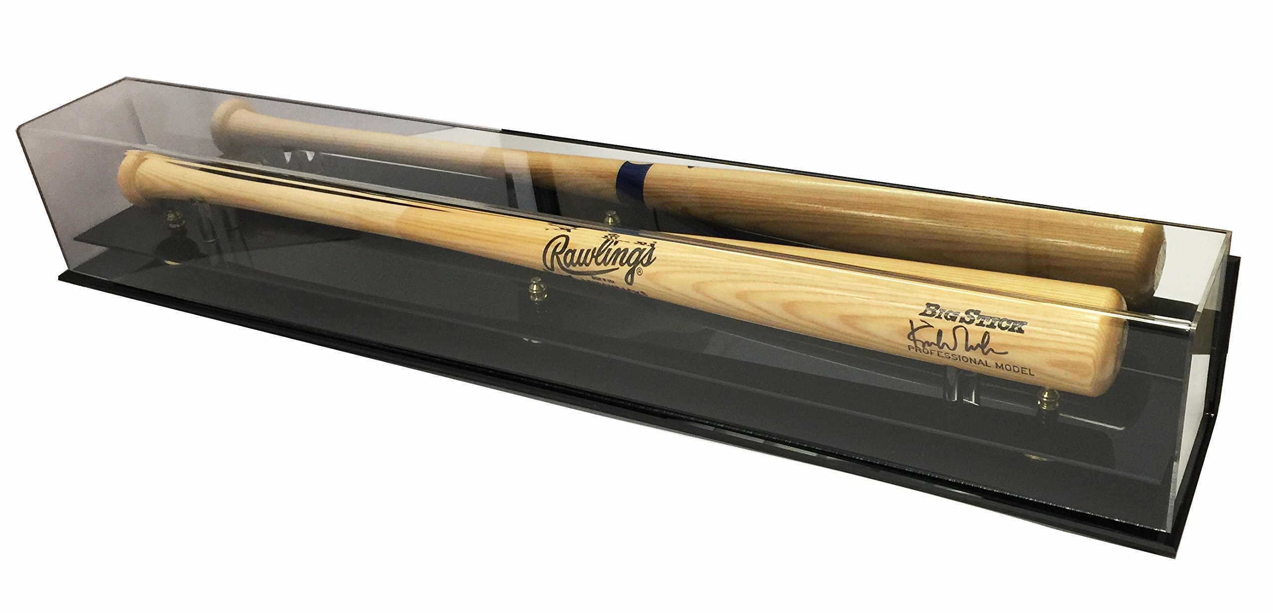 Premium Acrylic Baseball Bat Display Case with Mirror - Wall Mountable for Collectors & Sports Fans - Perfect for Home, Office, or Man Cave Decor