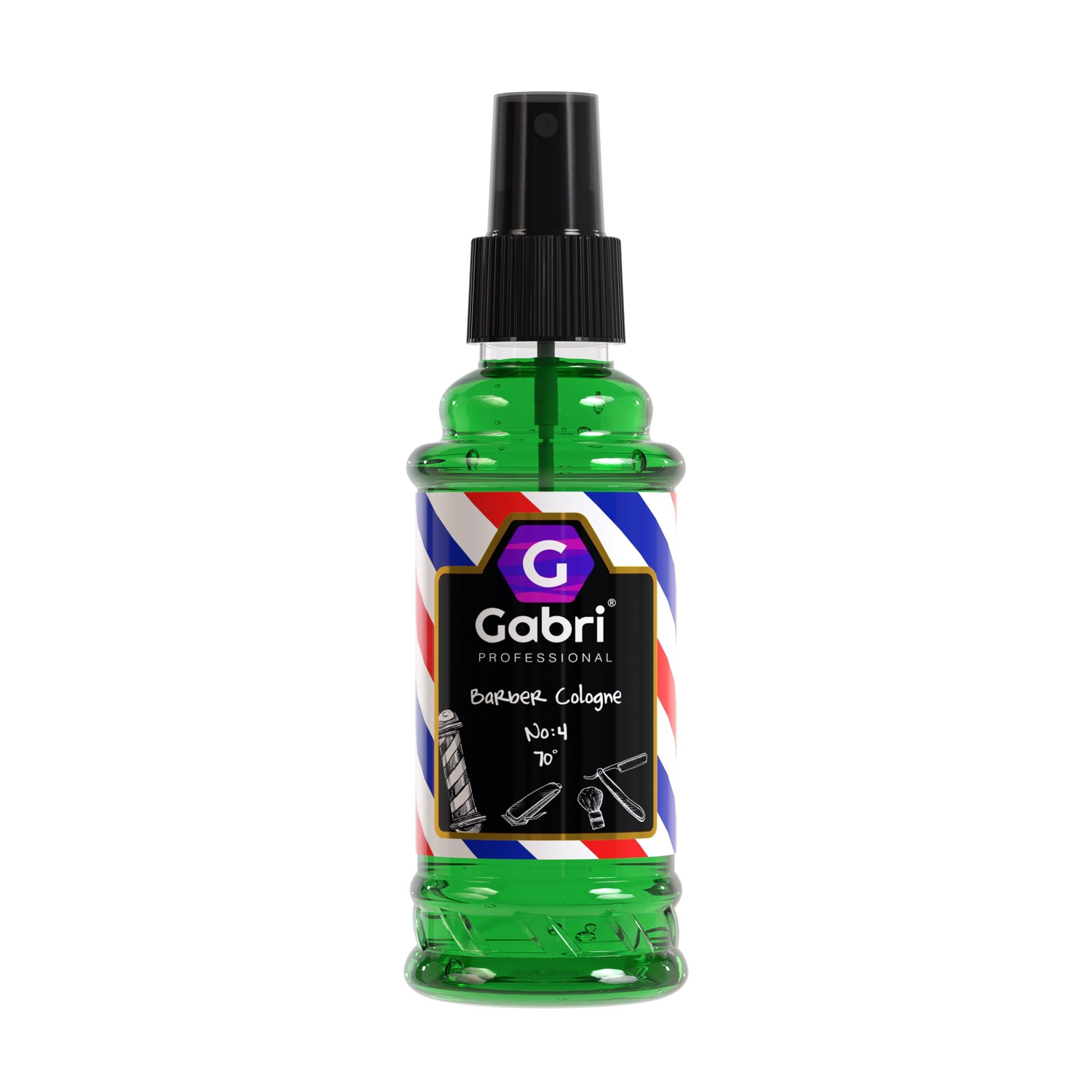 Gabri Men's Cologne 150ml - Eau De Toilette for Men, Aftershave & Barber Cologne with Mint, Amber & Fresh Aromatic Notes - Subtle Sweetness & Long-Lasting Fragrance (No4) - Perfect for Daily Wear, Date Nights & Special Occasions