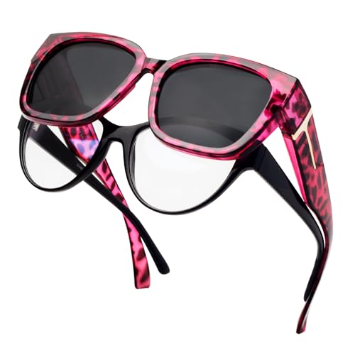Purple Leopard Frame/Grey Lens