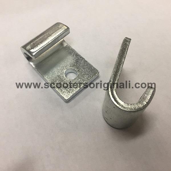 Lambretta Scooter Center Stand Bracket Set for Series 3, GP & Serveta Models - 2-Piece Heavy Duty Kickstand Mounting Kit for Easy Parking & Maintenance