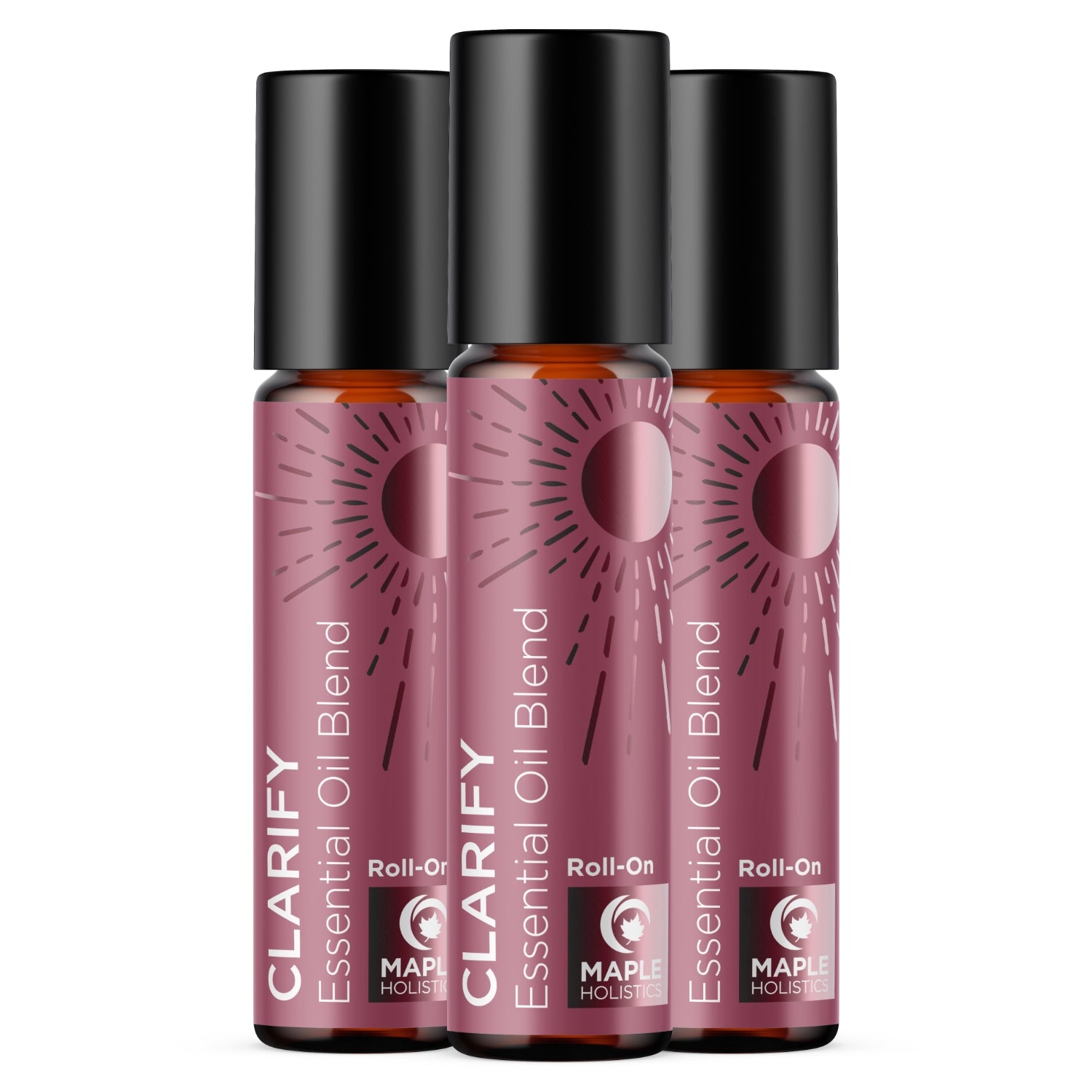 Clarify Essential Oil Blend Roll On - 100% Pure Aromatherapy for Focus & Mental Clarity - Perfect for Meditation, Yoga & Stress Relief