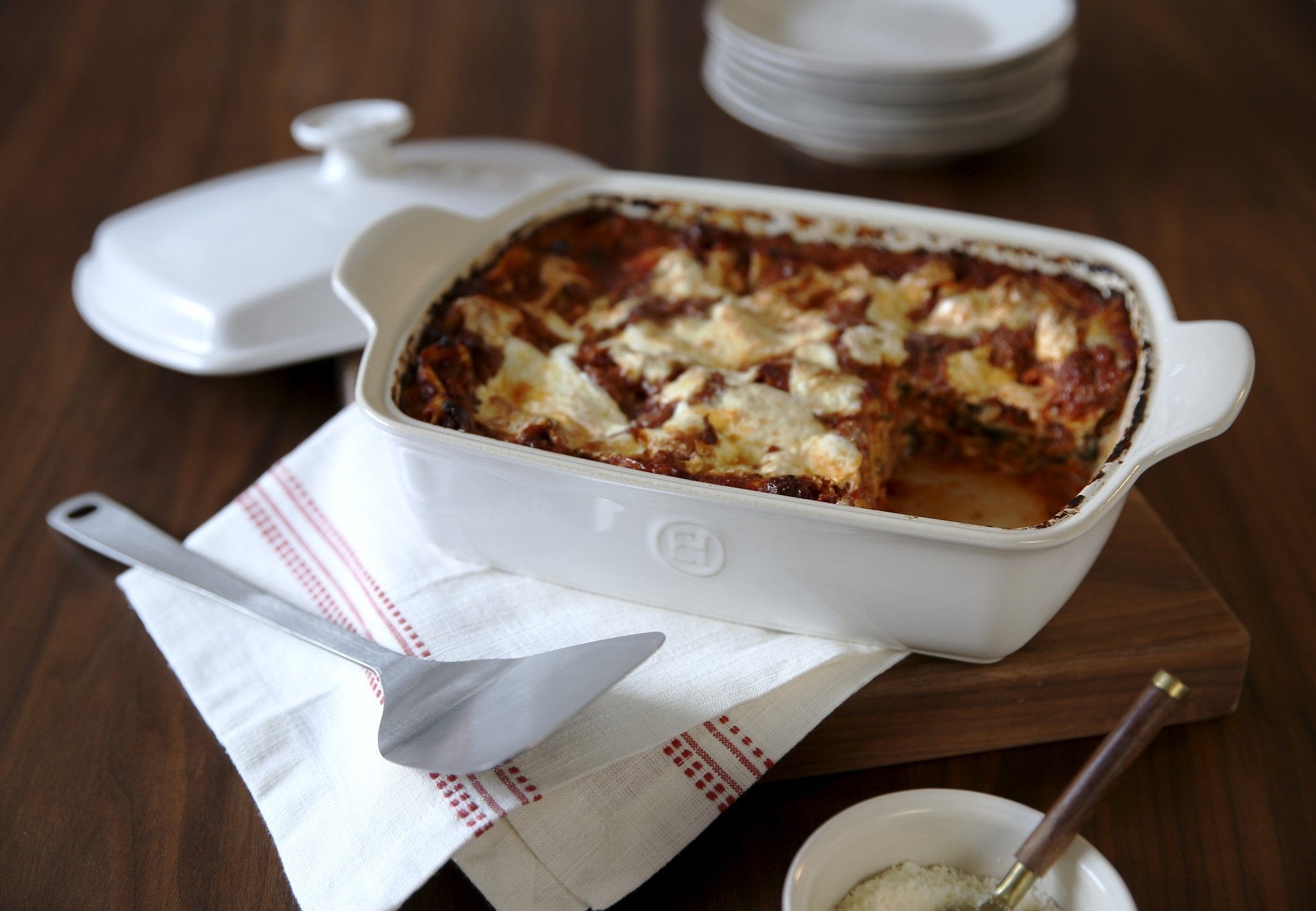 Emile Henry Rectangular Baker - 10.2 x 6.9 Inch Small Ceramic Baking Dish for Casseroles, Lasagna, Brownies & More | Oven, Microwave & Freezer Safe | Perfect for Family Dinners & Holiday Cooking