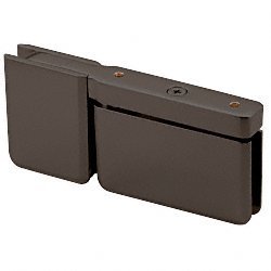 CRL PPH070RB Oil Rubbed Bronze Cabinet Hinge - Top/Bottom Mount Prima Pivot Hinge with U-Clamp - Perfect for Kitchen Cabinets, Bathroom Vanities & Furniture Installation