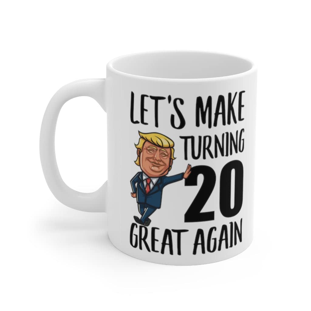 20th Birthday Gifts for Women & Men - Funny 20 Years Old Coffee Mug with Inspirational Quotes - 11oz White Ceramic Cup - Perfect for Milestone Celebrations, Office Use & Gift Giving