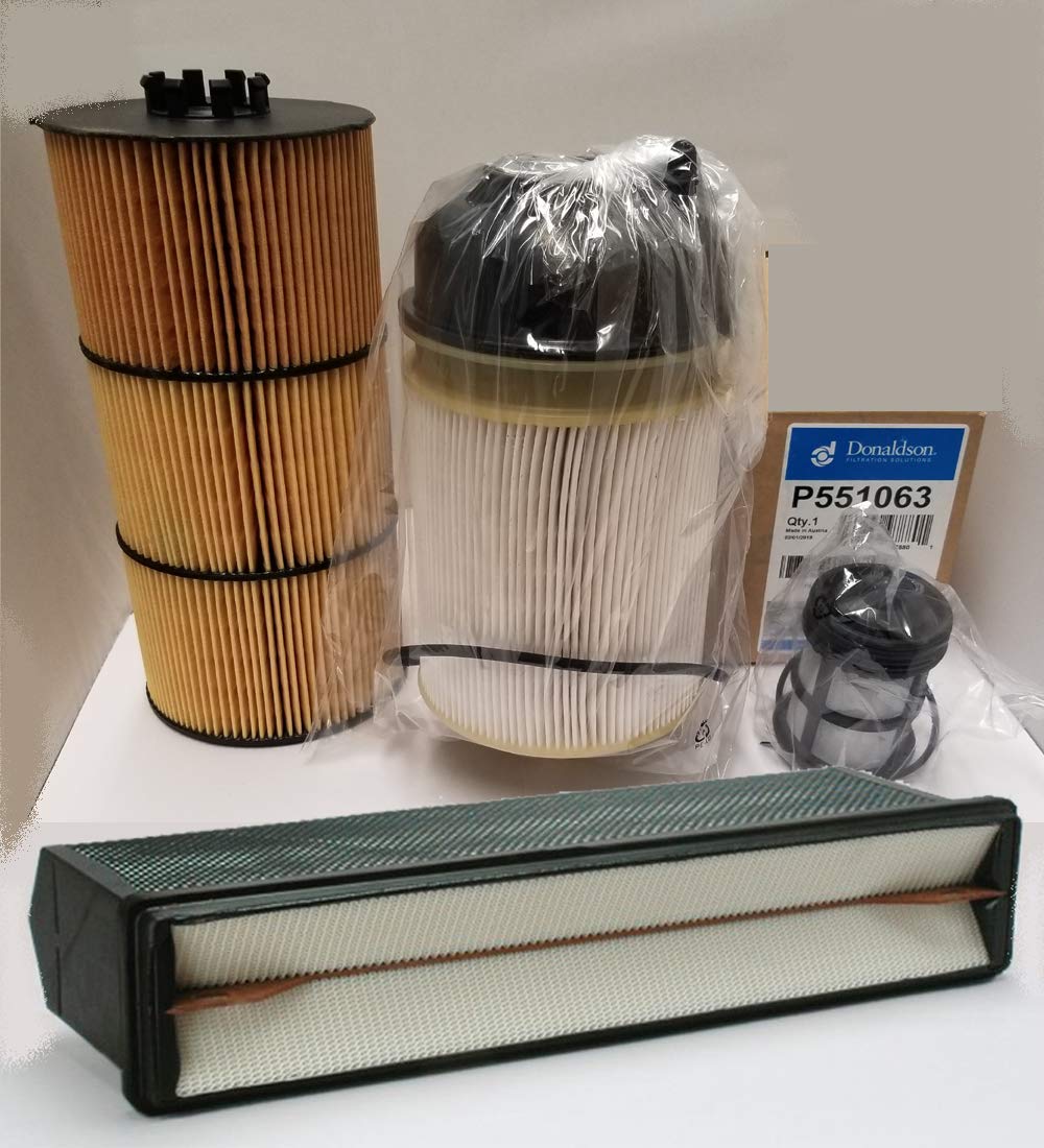 Freightliner Cascadia DD Series Oil, Air & Fuel Filter Kit (2007-2012) - Donaldson Premium Filters for Heavy-Duty Truck Maintenance & Engine Protection