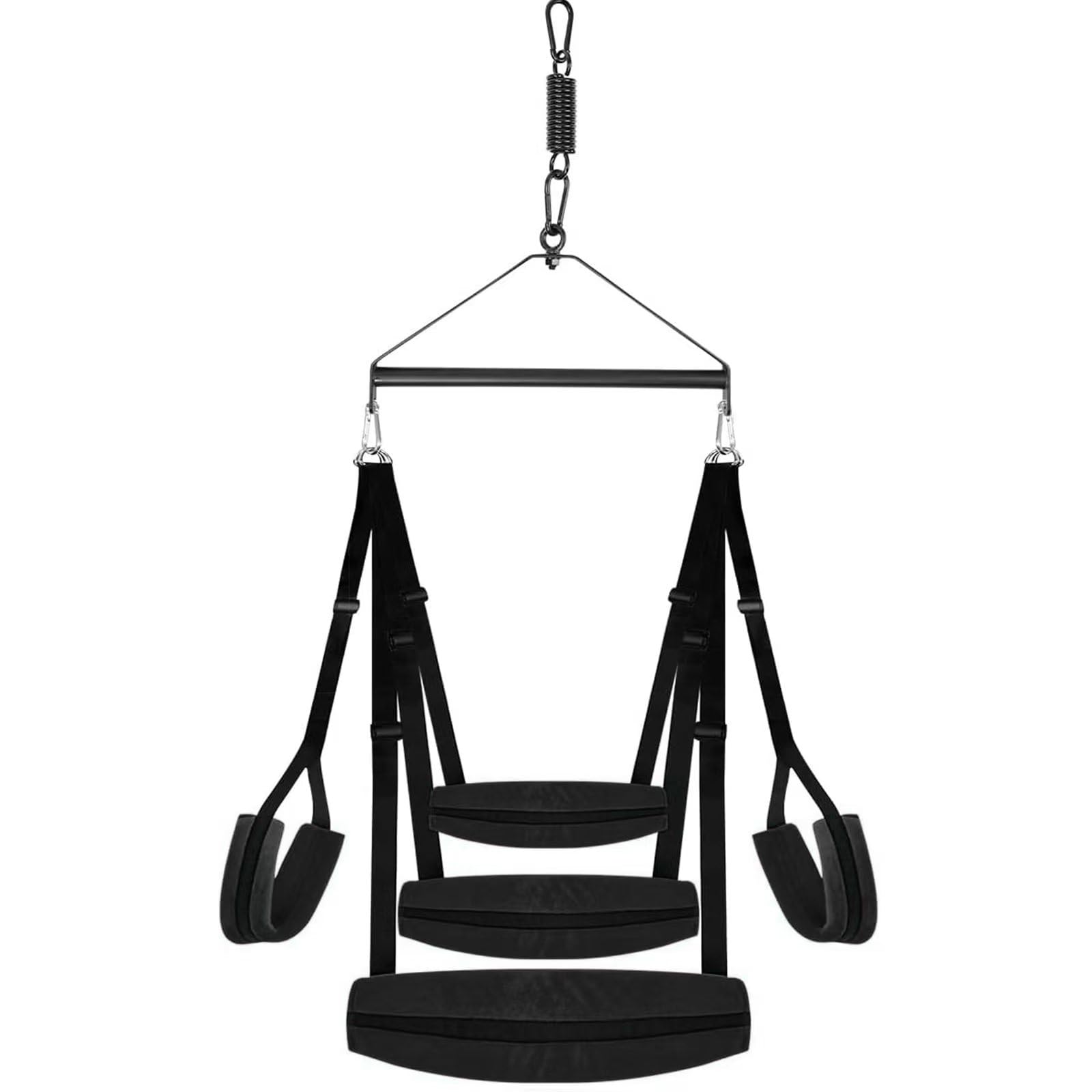 360° Spinning BDSM Sex Swing with Soft Seat & Thick Cushion - Adjustable Bondage Straps for Couples, Adult Sex Furniture for Bedroom - Perfect for Spicing Up Intimate Moments & BDSM Play