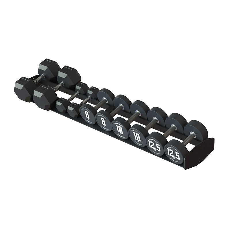 Titan Part Dumbbell Shelf 1570 - Heavy Duty Dumbbell Storage Rack for Home Gym, Garage & Fitness Studio - Organize Weights Up to 1000 lbs - Space Saving Workout Equipment Organizer
