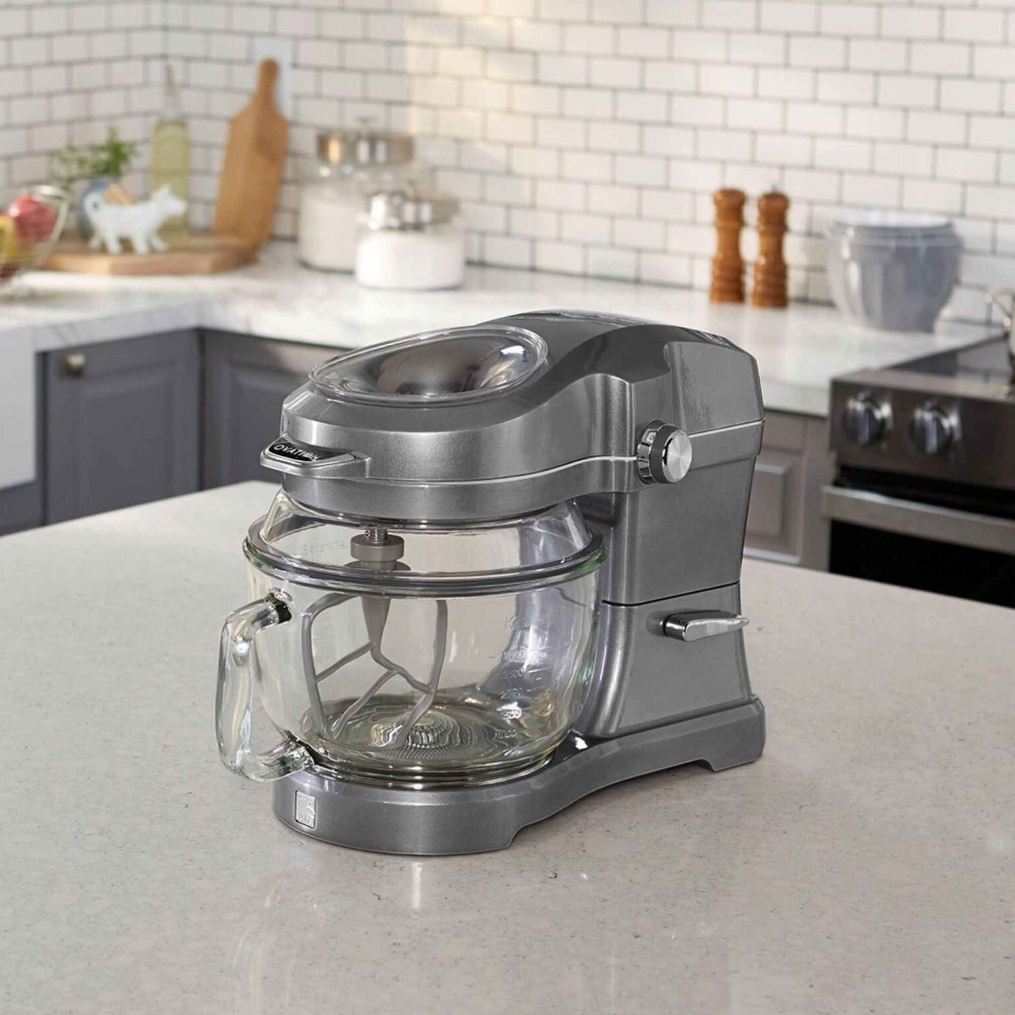 Kenmore Elite Ovation 5 Qt Stand Mixer with 500W 10-Speed Motor - Tilt Head Design, Planetary Mixing System, Includes Beater/Whisk/Dough Hook - Perfect for Baking Cakes, Cookies & Bread at Home