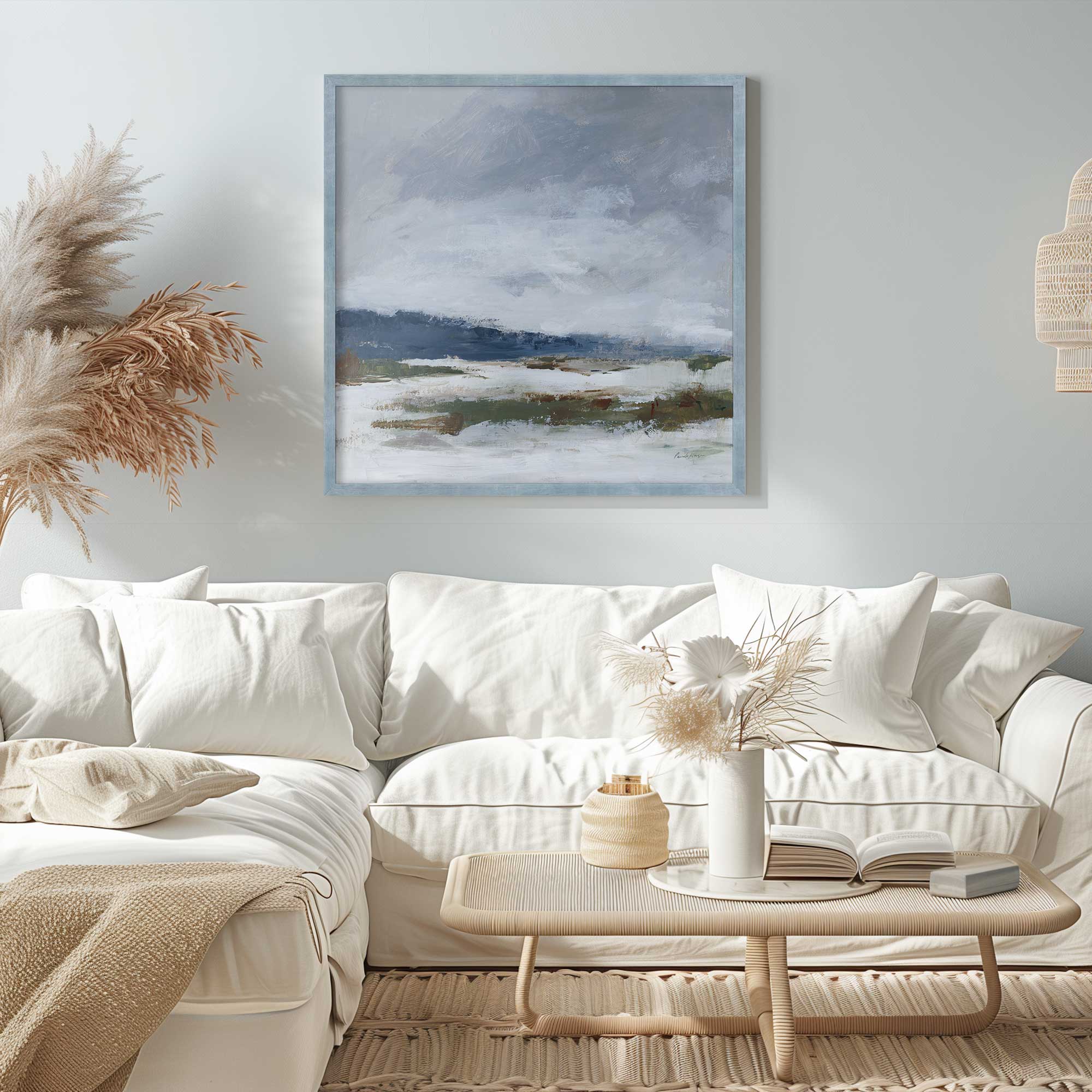 Cold Winter's Day Print - Cozy Winter Scene Wall Art for Home Decor | Perfect for Living Room, Bedroom & Office