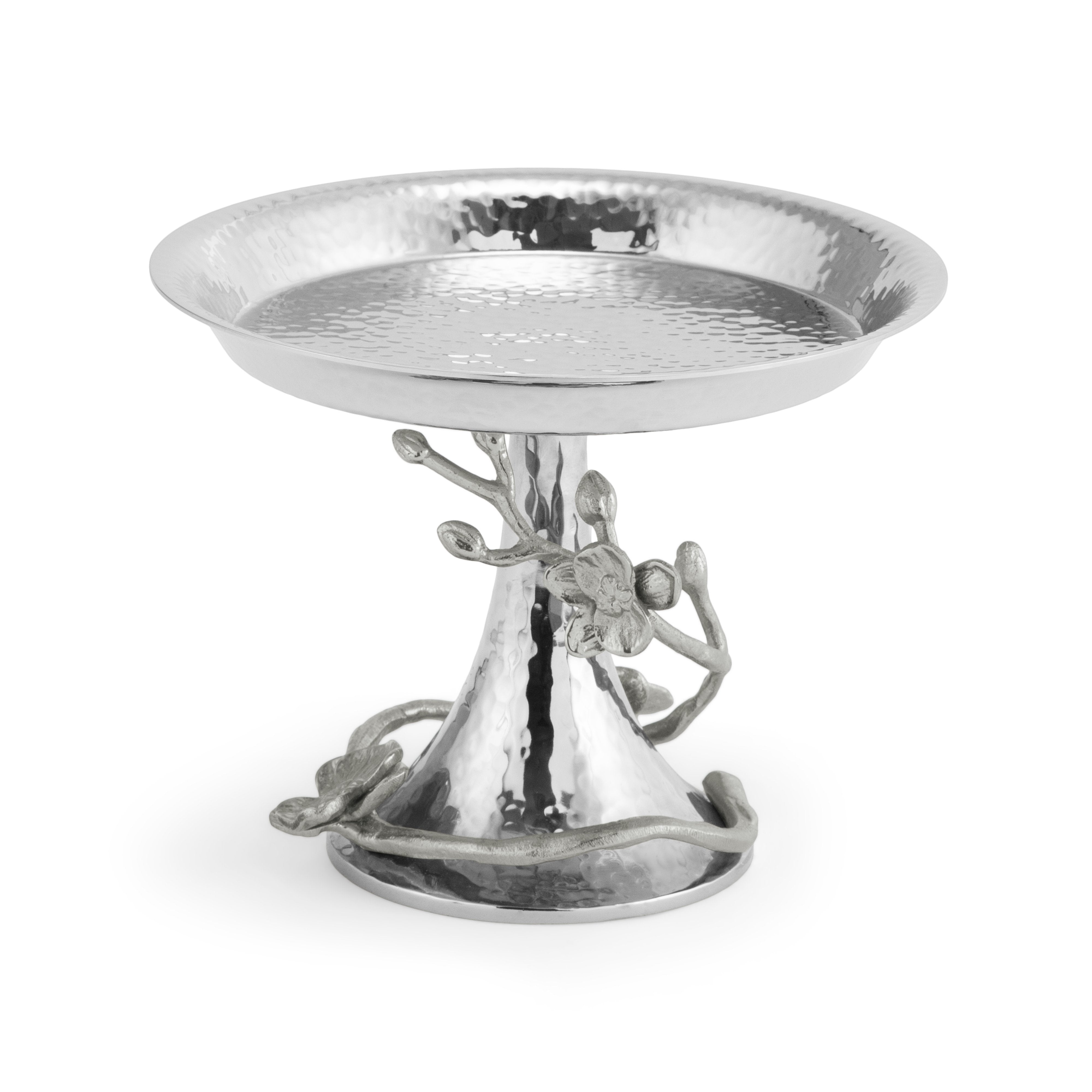 Elegant White Orchid Candy Dish - Decorative Ceramic Candy Bowl for Parties, Weddings & Home Decor - Perfect for Displaying Sweets, Nuts & Treats