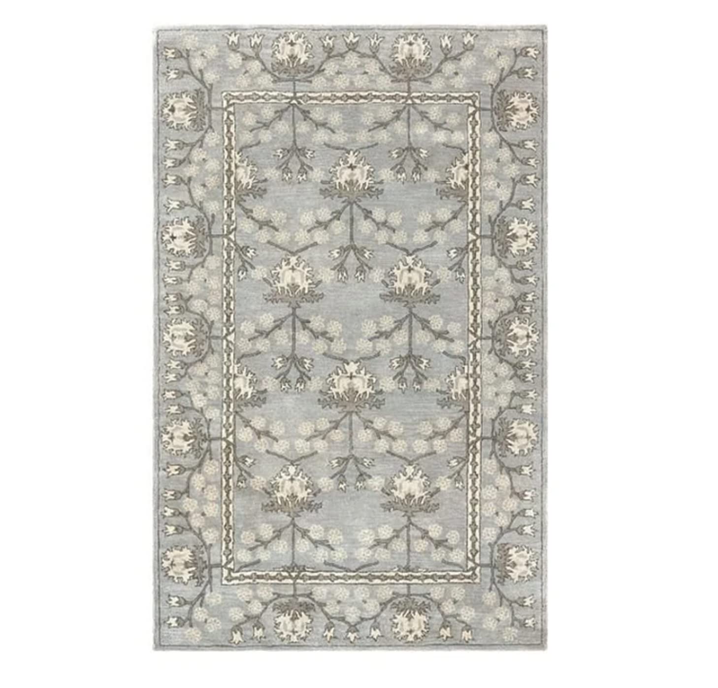 Hand Tufted Wool Area Rug - Kennedy Persian Style 3x5 Feet Grey - Soft & Durable for Living Room, Bedroom, Kids Room - Modern Carpet Home Decor for Cozy Spaces & Stylish Interiors