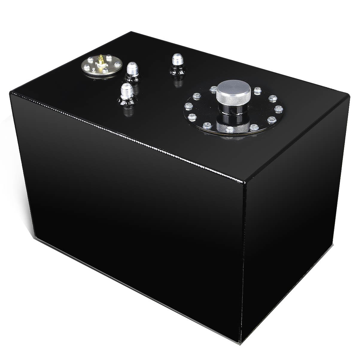 DNA MOTORING 12 Gallon Aluminum Fuel Cell Gas Tank - Top Feed, 18
