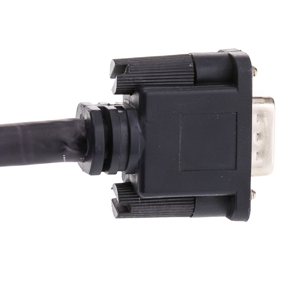 Premium VGA to VGA Cable 50ft - SVGA Plenum Rated HD15 Male to Male Monitor Cable with Ferrite Cores & Shielded Coaxial Design for 2048P HD Resolution - Ideal for Office Computers, Home Theaters, and Gaming Setups (Black)