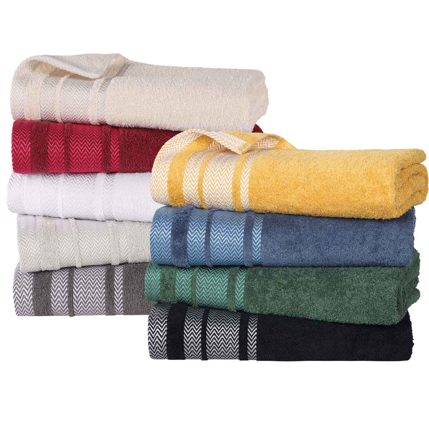 Premium 12-Pack Medium Weight Cotton Face Towels & Washcloths – Soft, Absorbent for Skincare, Makeup Removal, and Bathing