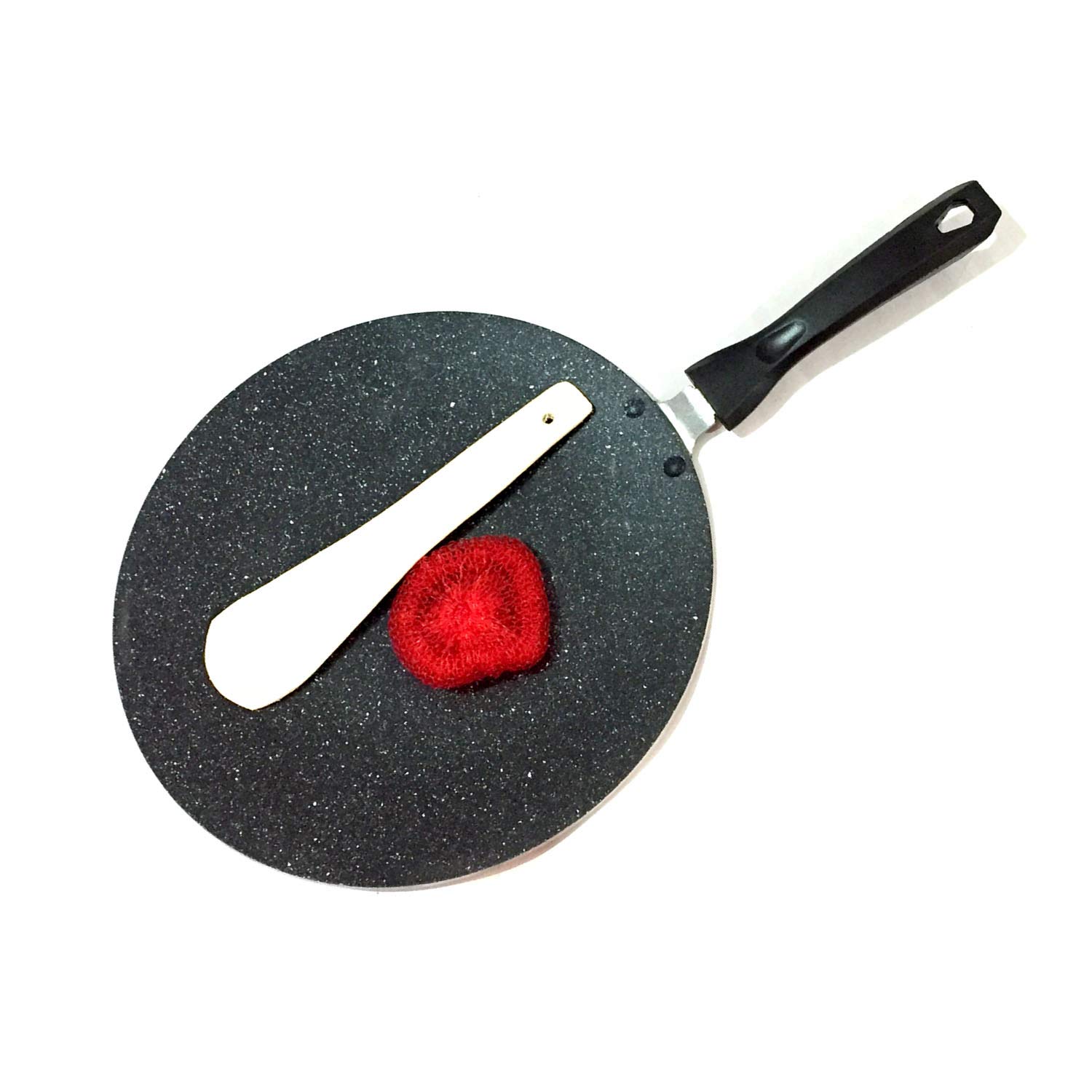 Non-Stick Chapati Tava Griddle - Indian Style Concave Roti Tawa Pan - Perfect for Roti, Chapati & Paratha - Ideal for Home Cooking, Restaurant Use & Outdoor Picnics