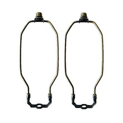 2-Pack Antique Brass Lamp Harp Set (12