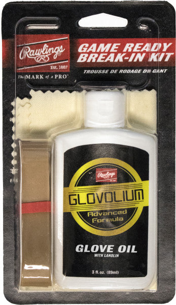 Rawlings Baseball Glove Break-In Kit - Premium Leather Conditioner & Mallet for Fast Break-In | Perfect for New Gloves, Training, and Game Day Prep