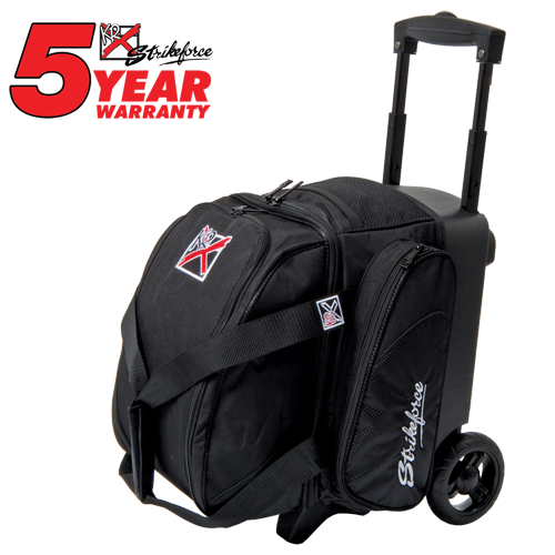 KR Strikeforce Cruiser Single Roller Bag - Durable Bowling Ball Carrier with Comfortable Shoulder Strap for Men & Women - Perfect for League Play, Practice Sessions & Tournaments