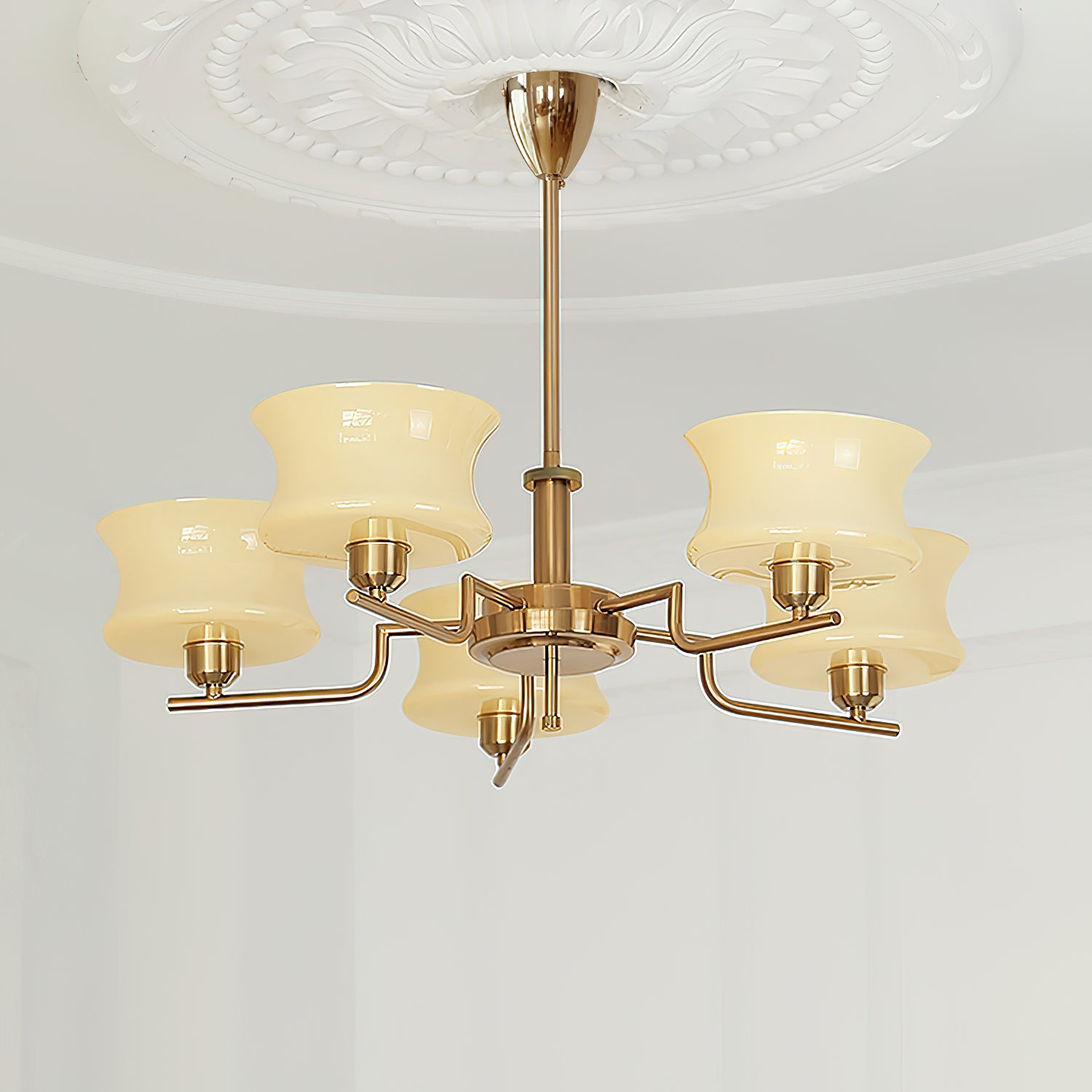 Elegant Blue Crystal Chandelier - Modern Ceiling Light Fixture for Dining Room, Bedroom & Living Room Decor | Energy Efficient LED Lighting for Home & Office