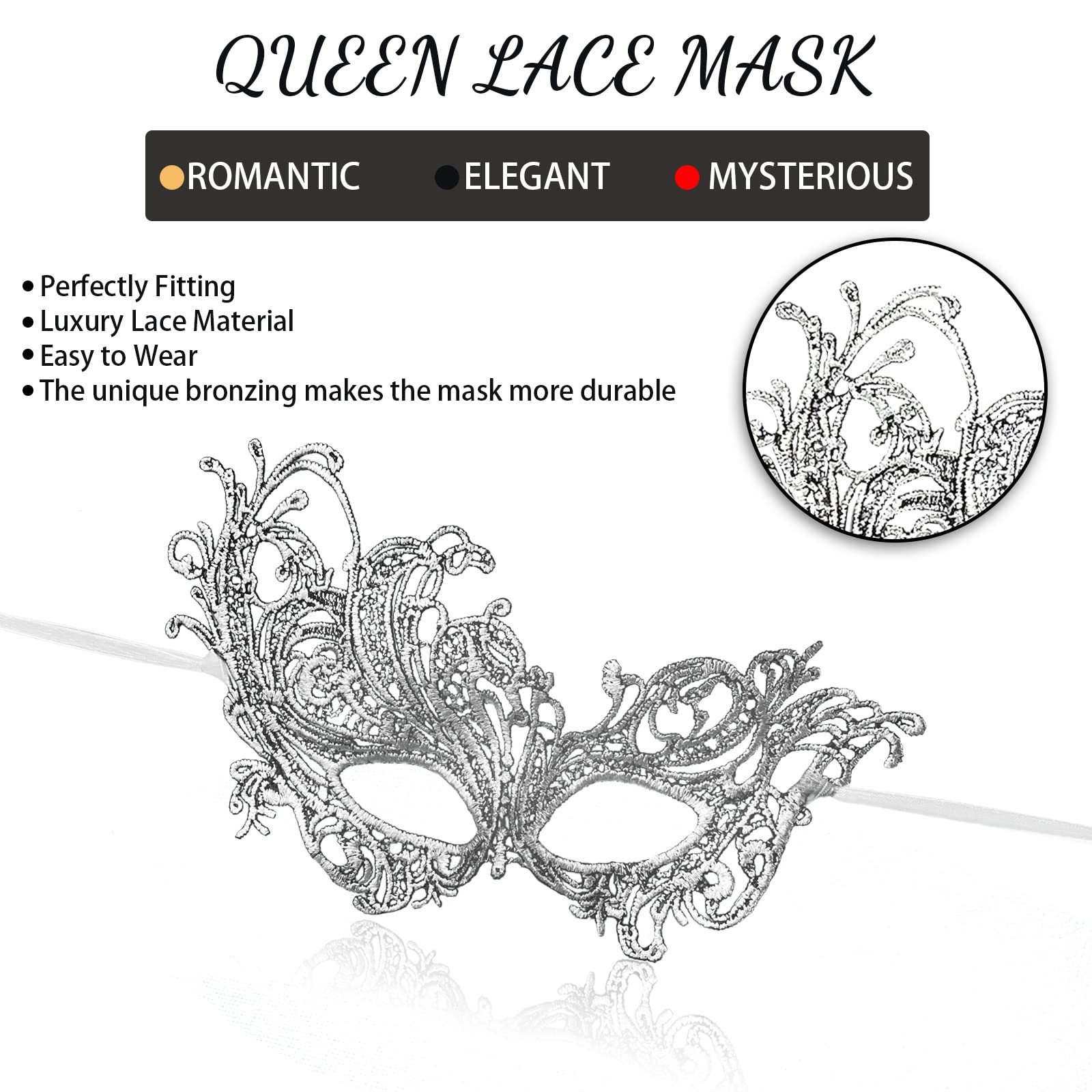 Venetian Masquerade Mask Set for Couples - Halloween & Mardi Gras Costume Accessories