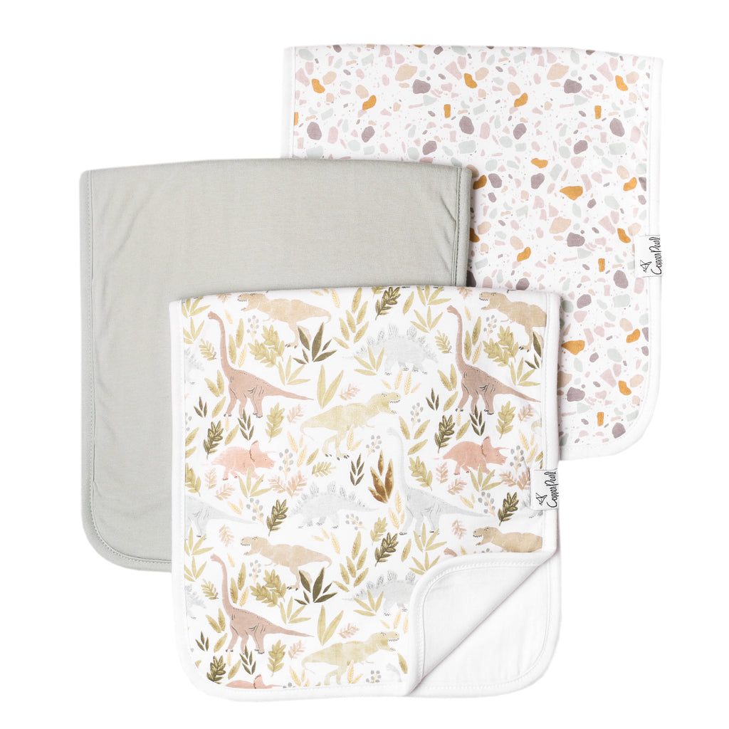 3 Pack Soft Organic Cotton Burp Cloths for Babies - Ultra Absorbent & Gentle on Skin - Perfect for Feeding, Spit-Up & Messy Moments