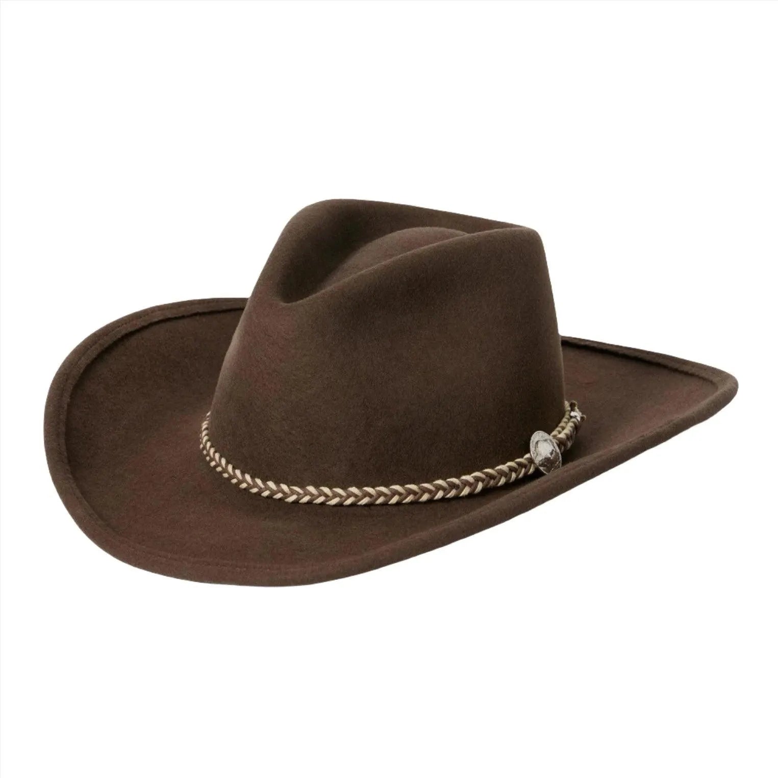 Stetson Rawhide 3X Buffalo Crushable Soft Wool Felt Cowboy Hat for Men - Western Style, Durable & Comfortable - Perfect for Rodeo, Outdoor Adventures & Country Music Festivals