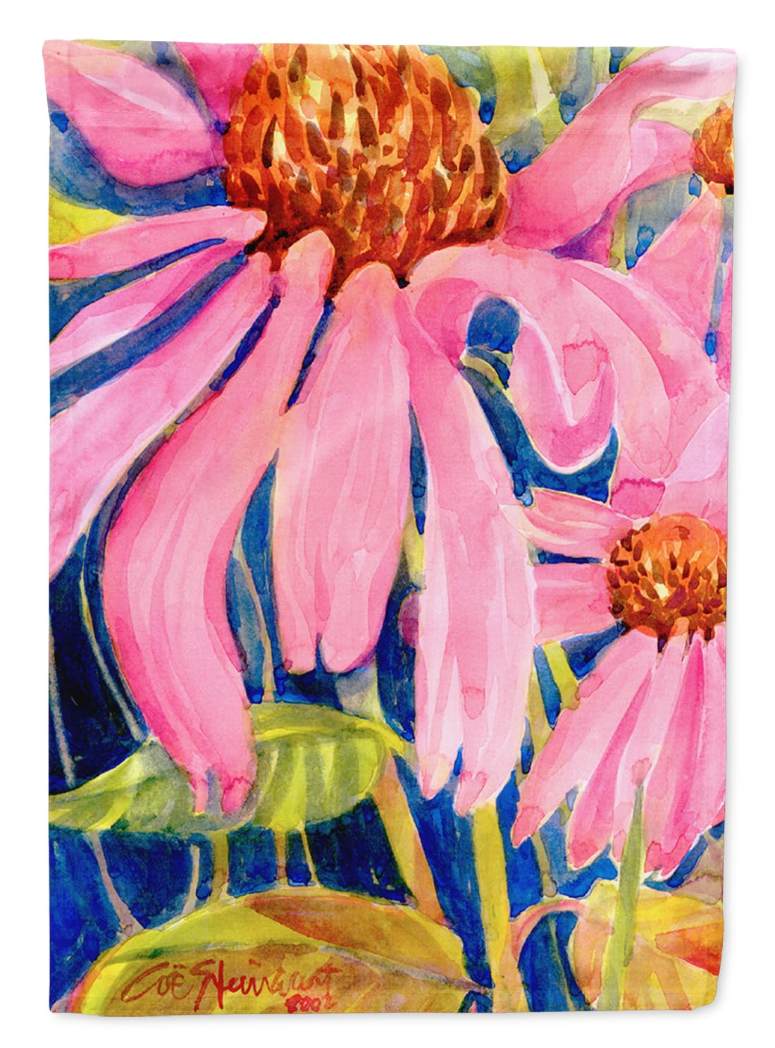 Caroline's Treasures 6027GF Multicolor Coneflower Garden Flag - Decorative Outdoor Yard Banner for Mailbox, Flower Beds & Patio - Perfect for Spring Gardening, Summer Decor & Fall Landscaping