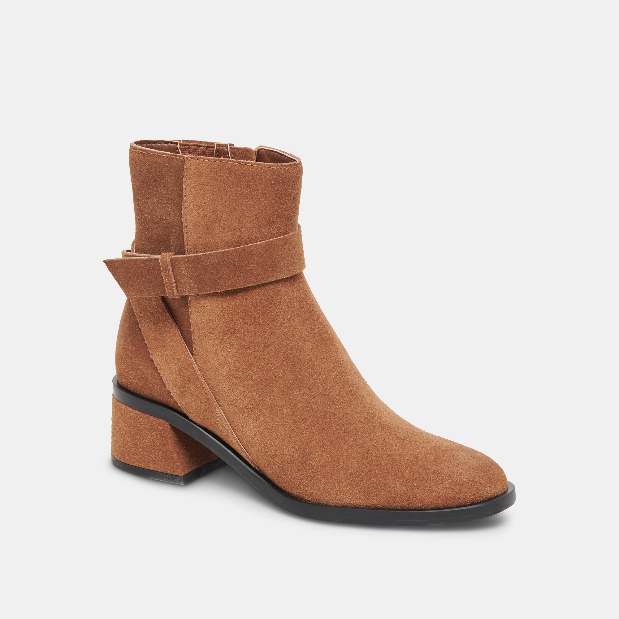 Leland Brown Suede Booties for Women - Comfortable & Stylish Ankle Boots for Fall & Winter Fashion | Perfect for Casual Outfits, Office Wear & Date Nights
