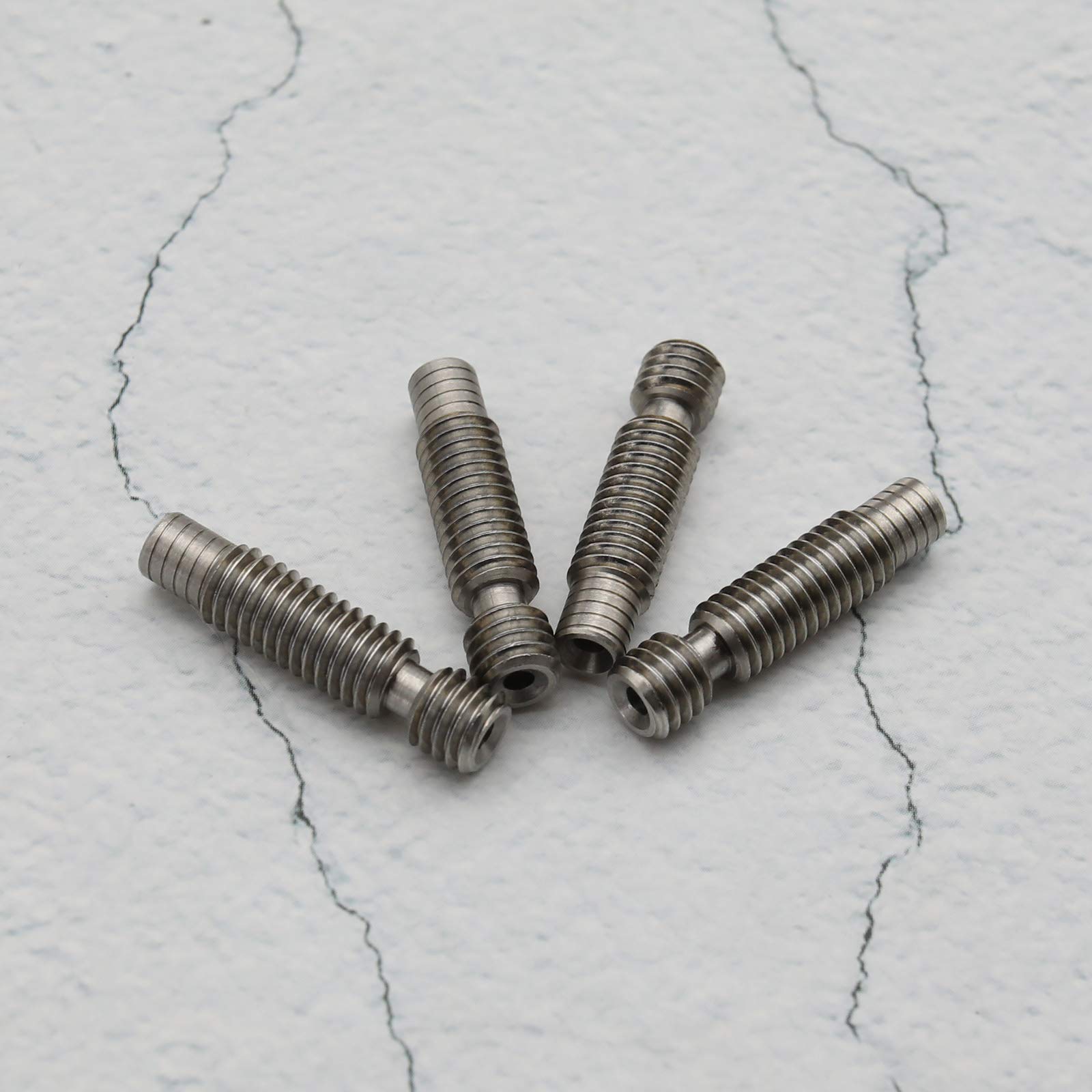 1.75mm M6 V6 Stainless Steel Heat Break Throat Tube for 3D Printer - Compatible with CR-10, Ender 3 Hotend - Pack of 4 - Perfect for High-Temperature Printing & Extruder Maintenance