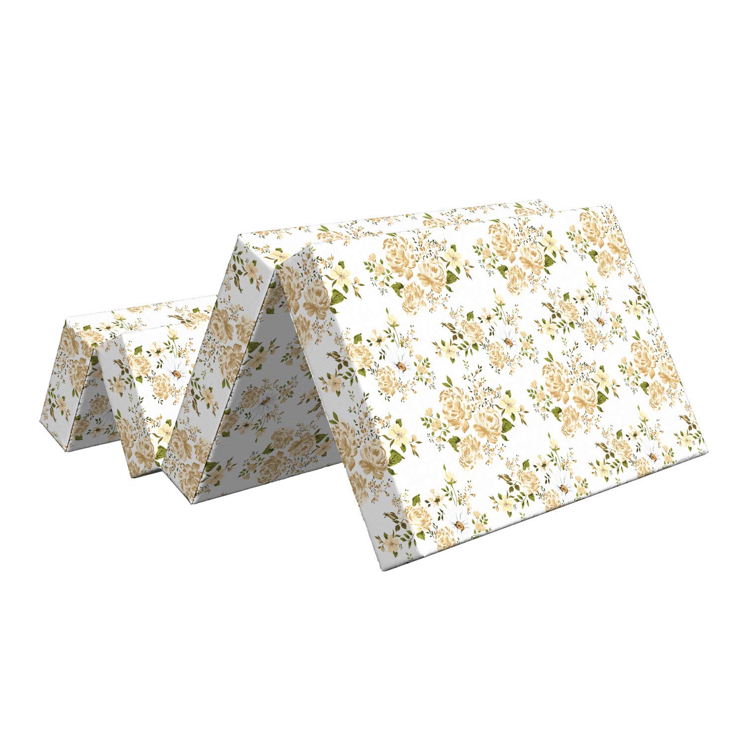 Ambesonne Floral Roses Foldable Mattress - 74.8