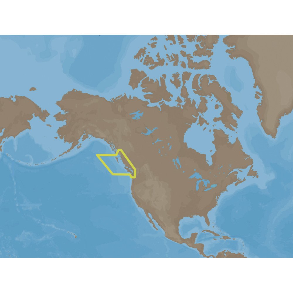 C-MAP MAX NA-M025 SD Card - Detailed Marine Charts for Canada West Coast - Perfect for Boating, Fishing & Navigation
