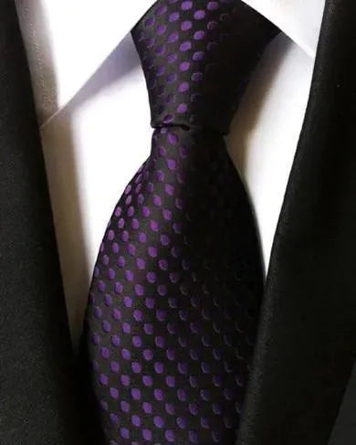 Premium Silk Necktie for Men - Elegant Striped & Plaid Patterns - Perfect for Business, Weddings & Formal Occasions