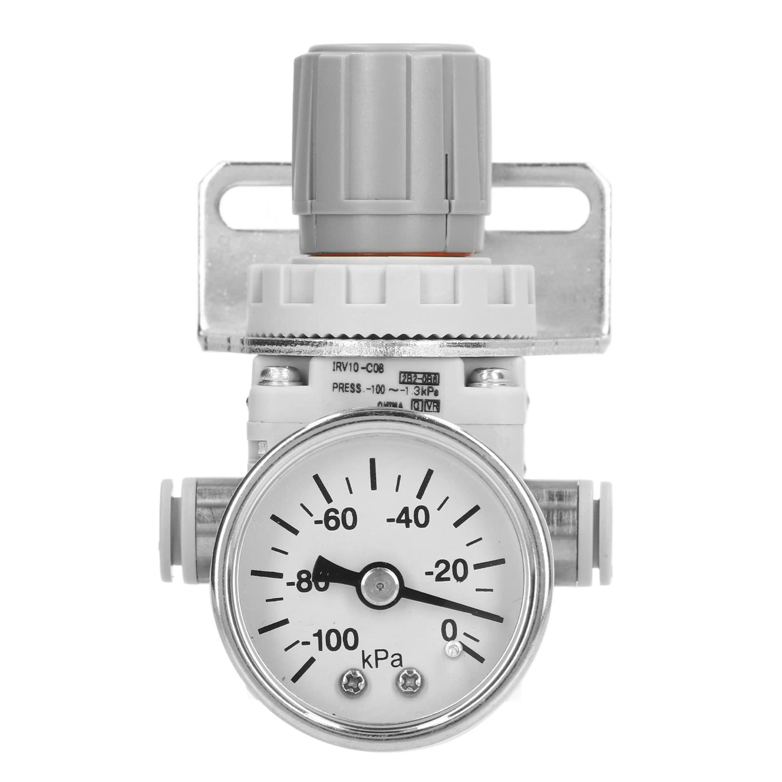 Industrial Pneumatic Vacuum Pressure Regulator -100 to -1.3Kpa with Dial Gauge | Compact Air Pressure Controller for Manufacturing, Automation & Laboratory Equipment | Durable Long-Life Vacuum Regulation Solution