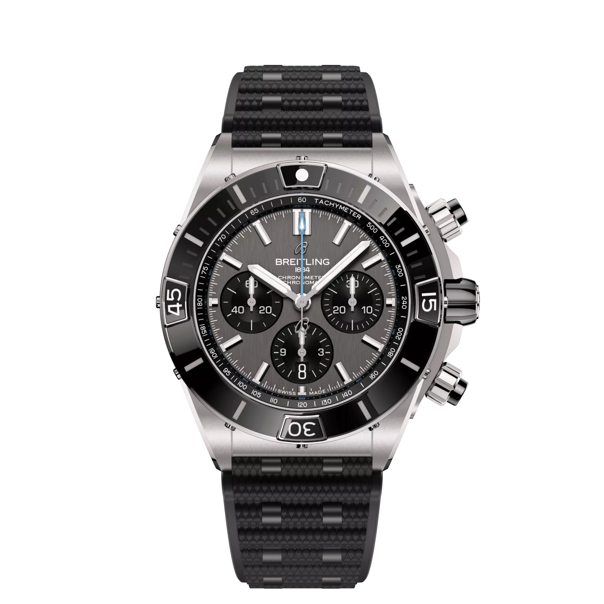 Breitling Chronomat Chronograph Titanium & Ceramic Men's Luxury Watch - Swiss Made Automatic Timepiece for Business, Travel & Special Occasions