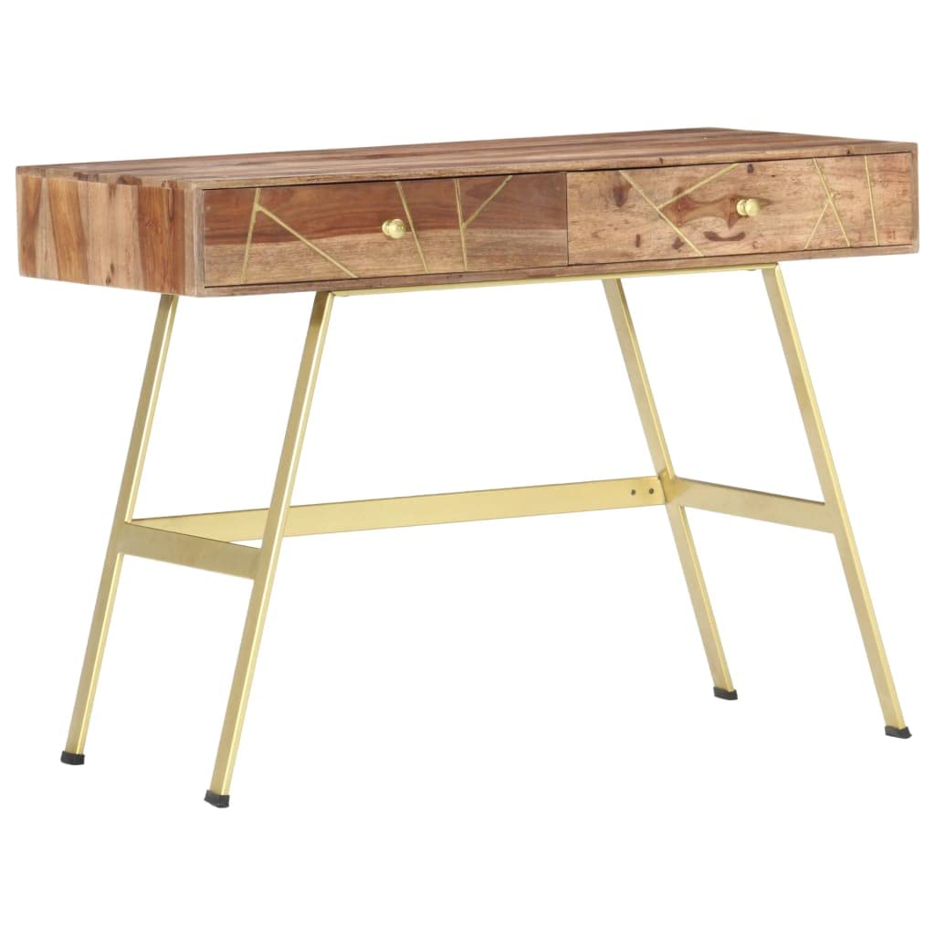 Solid Sheesham Wood Writing Desk 39.4