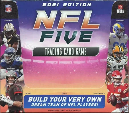 2021 Panini NFL Five Trading Card Game Starter Kit Box - 10 Decks | Collectible Football Trading Cards for Kids & Adults | Perfect for Game Nights, Gifts & Sports Memorabilia Collection