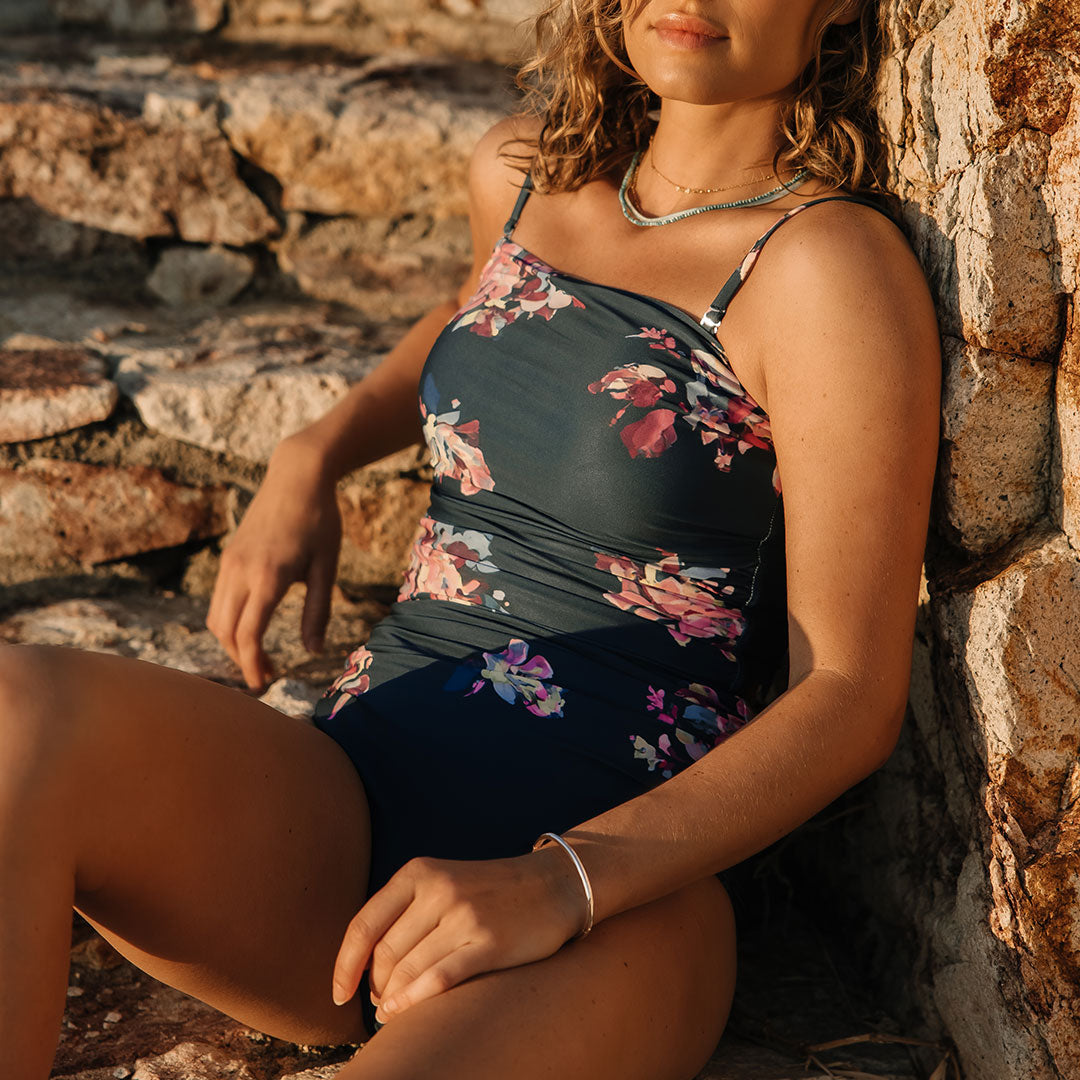 Dahlia One Piece Swimsuit for Women - Sexy High Waisted Bathing Suit with Tummy Control - Perfect for Beach, Pool, and Summer Vacation